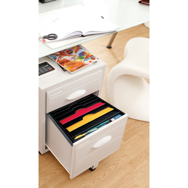 PAPERFLOW Schubladeneinsatz, 6 Fächer, grau