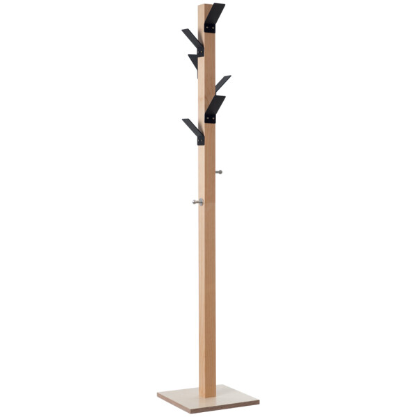 PAPERFLOW Garderobenständer "easyCloth", aus Holz, weiß