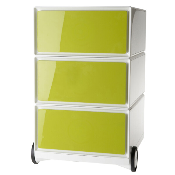 PAPERFLOW Rollcontainer easyBox, 3 Schübe, weiß anthrazit