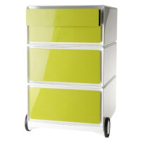 PAPERFLOW Rollcontainer easyBox, 4 Schübe, weiß anthrazit