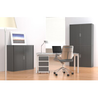 PAPERFLOW Rollcontainer easyBox, 4 Schübe, weiß anthrazit