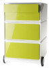 PAPERFLOW Rollcontainer easyBox, 4 Schübe, weiß buche