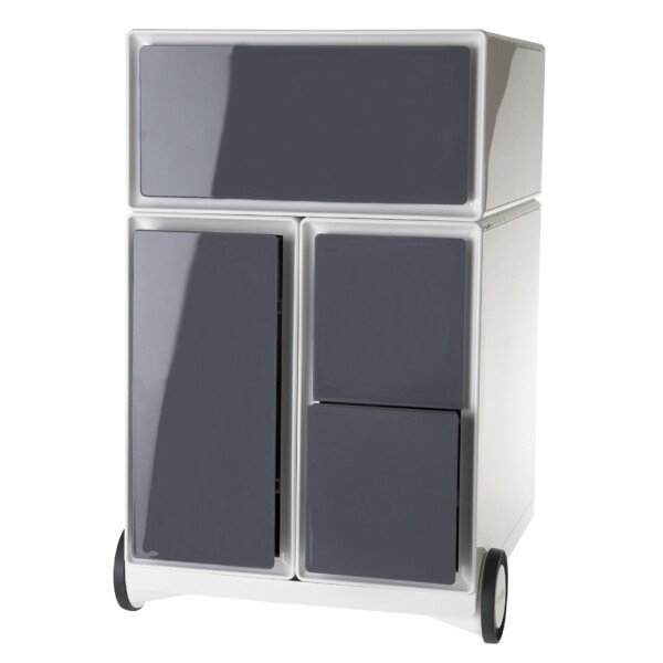 PAPERFLOW Rollcontainer easyBox, 1 Schub, weiß anthrazit