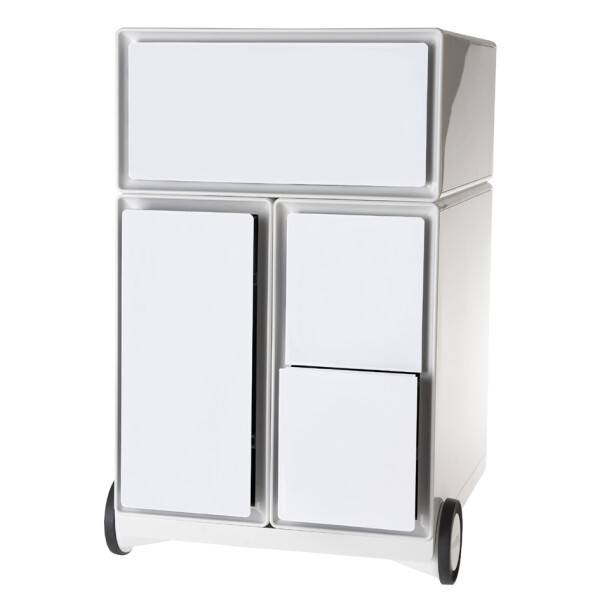 PAPERFLOW Rollcontainer "easyBox", 1 Schub, weiß weiß