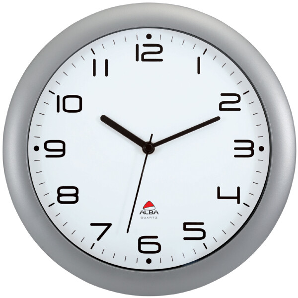 ALBA Wanduhr "HORNEW", Quarzwerk, grau
