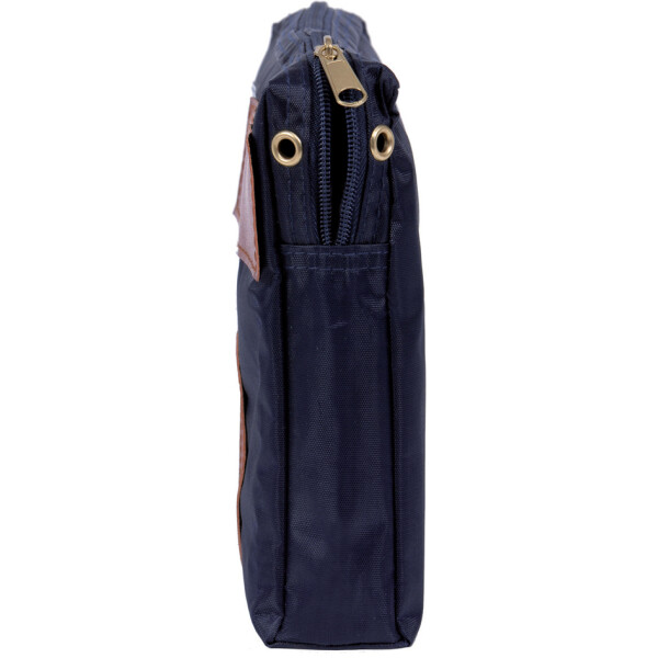 ALBA Banktasche "POCAIS" mit Dehnfalte, Polyester, blau