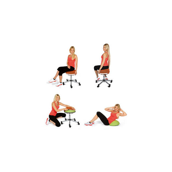 Topstar Fitness-Hocker "Sitness Half Ball", rot