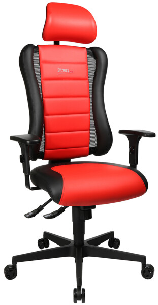 Topstar Bürodrehstuhl "Sitness RS", schwarz rot
