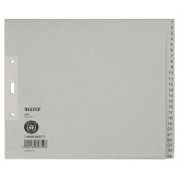 LEITZ Tauenpapier-Register, Zahlen, A4 Überbreite,...