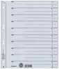 LEITZ Trennblätter, A4 Überbreite, Kraftkarton 200g qm, grau