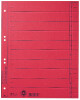 LEITZ Trennblätter, A4 Überbreite, Manilakarton 230g qm, rot