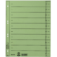 LEITZ Trennblätter, A4 Überbreite, Manilakarton 230g qm