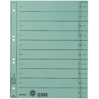 LEITZ Trennblätter, A4 Überbreite, Manilakarton 230g qm