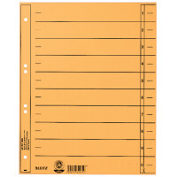 LEITZ Trennblätter, A4 Überbreite, Manilakarton 230g qm