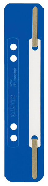 LEITZ Heftstreifen, 35 x 158 mm, PP-Folie, blau