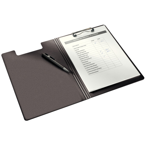 LEITZ Klemmbrett-Mappe Solid, DIN A4, Polyfoam, weiß