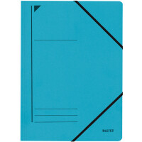 LEITZ Eckspannermappe, DIN A4, Karton 450 g qm, blau