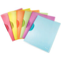 LEITZ Klemmhefter ColorClip Rainbow, DIN A4, PP, sortiert