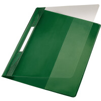 LEITZ Schnellhefter Exquisit, DIN A4 Überbreite, PVC, grau