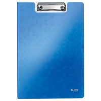 LEITZ Klemmbrett-Mappe WOW, DIN A4, Polyfoam, eisblau