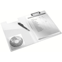 LEITZ Klemmbrett-Mappe WOW, DIN A4, Polyfoam, eisblau
