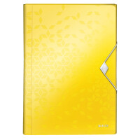 LEITZ Fächermappe WOW, A4, PP, 6 Fächer, eisblau