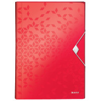LEITZ Fächermappe WOW, A4, PP, 6 Fächer, eisblau