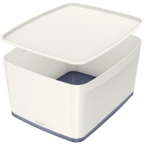 LEITZ Aufbewahrungsbox My Box, 18 Liter, weiß grau