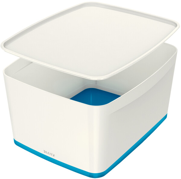 LEITZ Aufbewahrungsbox My Box, 18 Liter, weiß blau