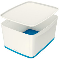 LEITZ Aufbewahrungsbox My Box, 18 Liter, weiß blau