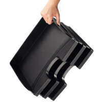 LEITZ Briefablage Plus Standard, DIN A4 quer, grau