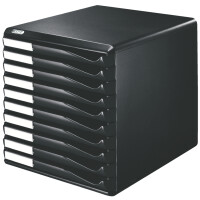 LEITZ Schubladenbox Formular-Set, 10 Schübe, lichtgrau