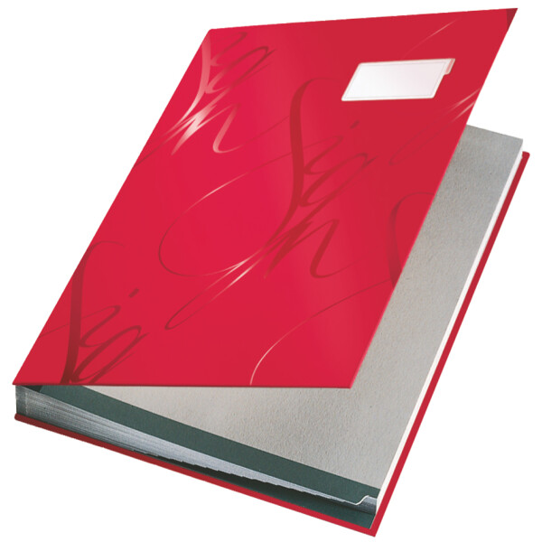 LEITZ Unterschriftenmappe Design, 18 Fächer, rot
