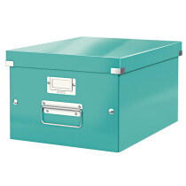 LEITZ Ablagebox Click & Store WOW, DIN A4, eisblau