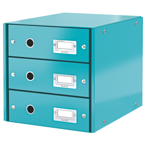 LEITZ Schubladenbox Click & Store WOW, 3 Schübe, violett