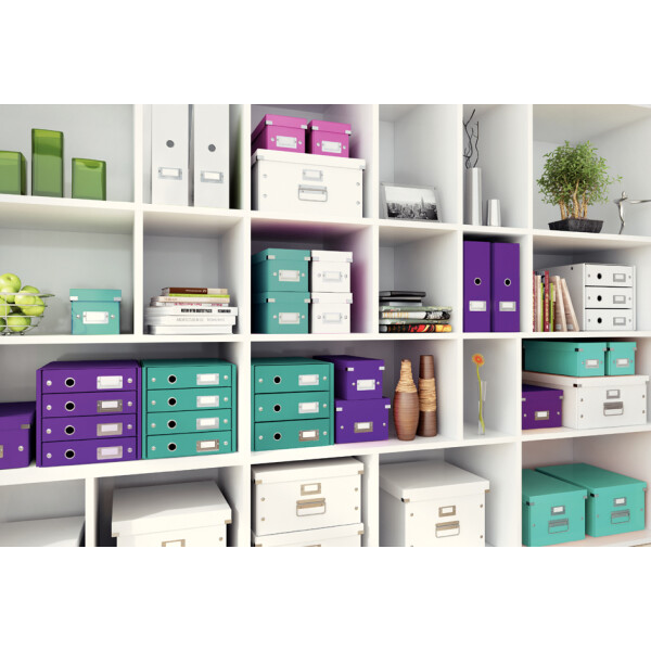 LEITZ Schubladenbox Click & Store WOW, 3 Schübe, violett