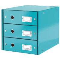 LEITZ Schubladenbox Click & Store WOW, 3 Schübe, violett