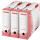 Esselte Archiv-Schachtel SPEEDBOX, DIN A4, weiß rot,(B)100mm