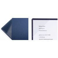 PAGNA Bewerbungsmappe "Stream", DIN A4, dunkelblau