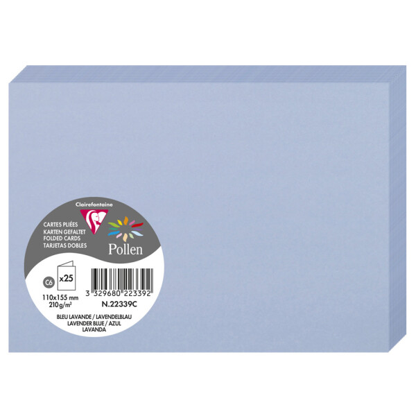 Pollen by Clairefontaine Doppelkarte C6, minze