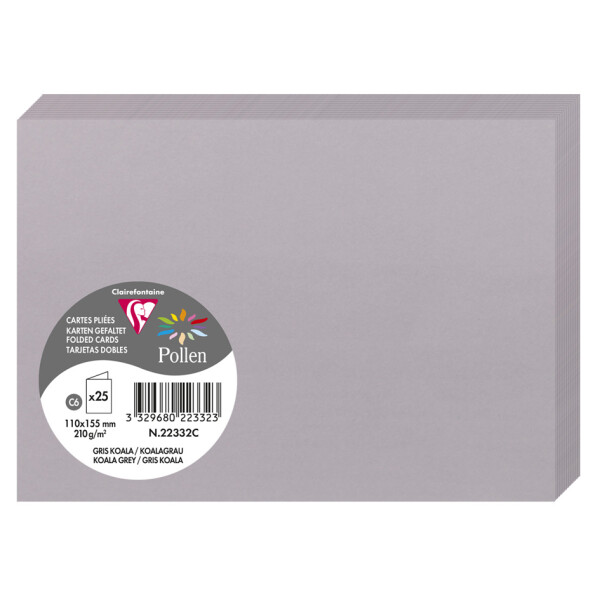 Pollen by Clairefontaine Doppelkarte C6, minze