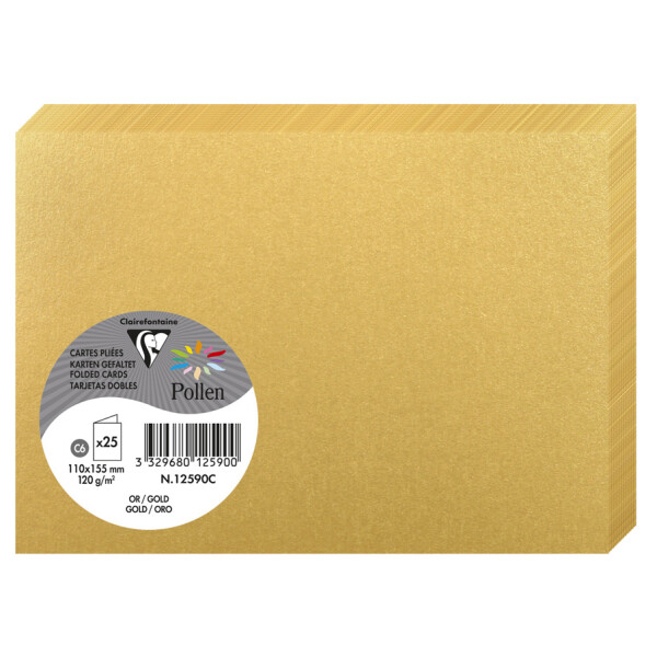Pollen by Clairefontaine Doppelkarte C6, minze