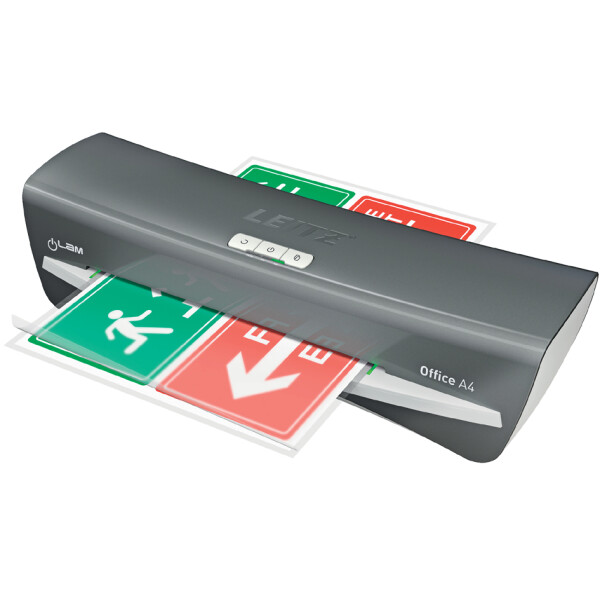 LEITZ Laminierger&auml;t iLAM Office A4, bis DIN A4, dunkelgrau