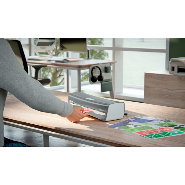 LEITZ Laminierger&auml;t iLAM Office A4, bis DIN A4, dunkelgrau