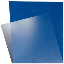 LEITZ Deckblatt, DIN A4, aus PVC, glasklar, 0,15 mm