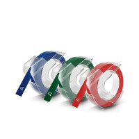 DYMO Prägeband 3D, 9 mm x 3 m, sortiert, glänzend