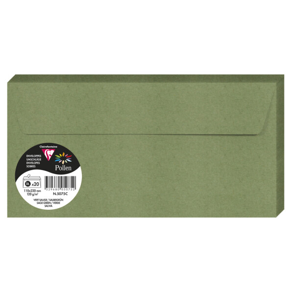 Pollen by Clairefontaine Briefumschlag DL, clementine
