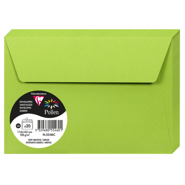 Pollen by Clairefontaine Briefumschlag C6, clementine