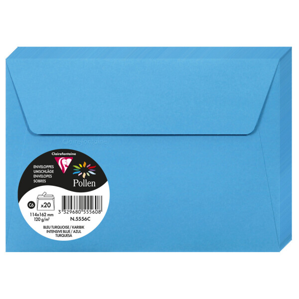 Pollen by Clairefontaine Briefumschlag C6, minze
