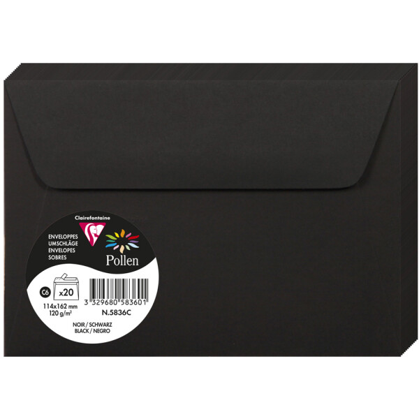 Pollen by Clairefontaine Briefumschlag C6, sonne
